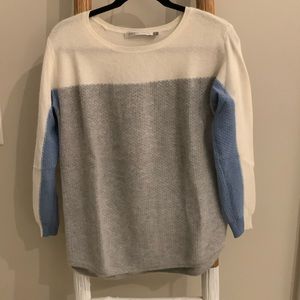 Beautiful Stitch & Needle gray and white cashmere sweater